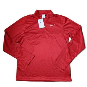 Nike Men’s Dri‑Fit Quarter Zip Golf Pullover Size Small Red